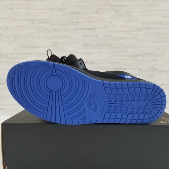 New JORDAN Fadeaway Black Royal Sneakers - Picture 3 of 7